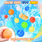 Reusable Water Balloons, 12 Pcs Self-Sealing Quick Fill Silicone Water Bombs, One-Hand Easy Fill Refillable Summer Pool Toys Easter Gifts for Kids