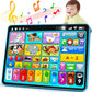 Peacurh Trilingual Learning Toy Tablet with Music & Sound, Montessori Speech Musical Therapy Toys, Gifts for Boy, Girl, Baby, Toddler, for Age 1, 2, 3