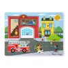 Melissa & Doug Around The Fire Station Sound Puzzle - Wooden Peg Puzzle (8 pcs)