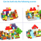 FXLYNAF Magnetic Blocks, 200-Piece 0.8in Build Knight&Princess Magnet Game Set, Stacking Building Blocks Cubes Magnets for Kids, STEM Sensory Creative