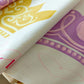 whooplaArt Double-Layer Table Runner Bed Runner Princess Birthday Party Kids Girls Pink Crown Decorative Long Tablecloth Bed Scarf Farmhouse Dining