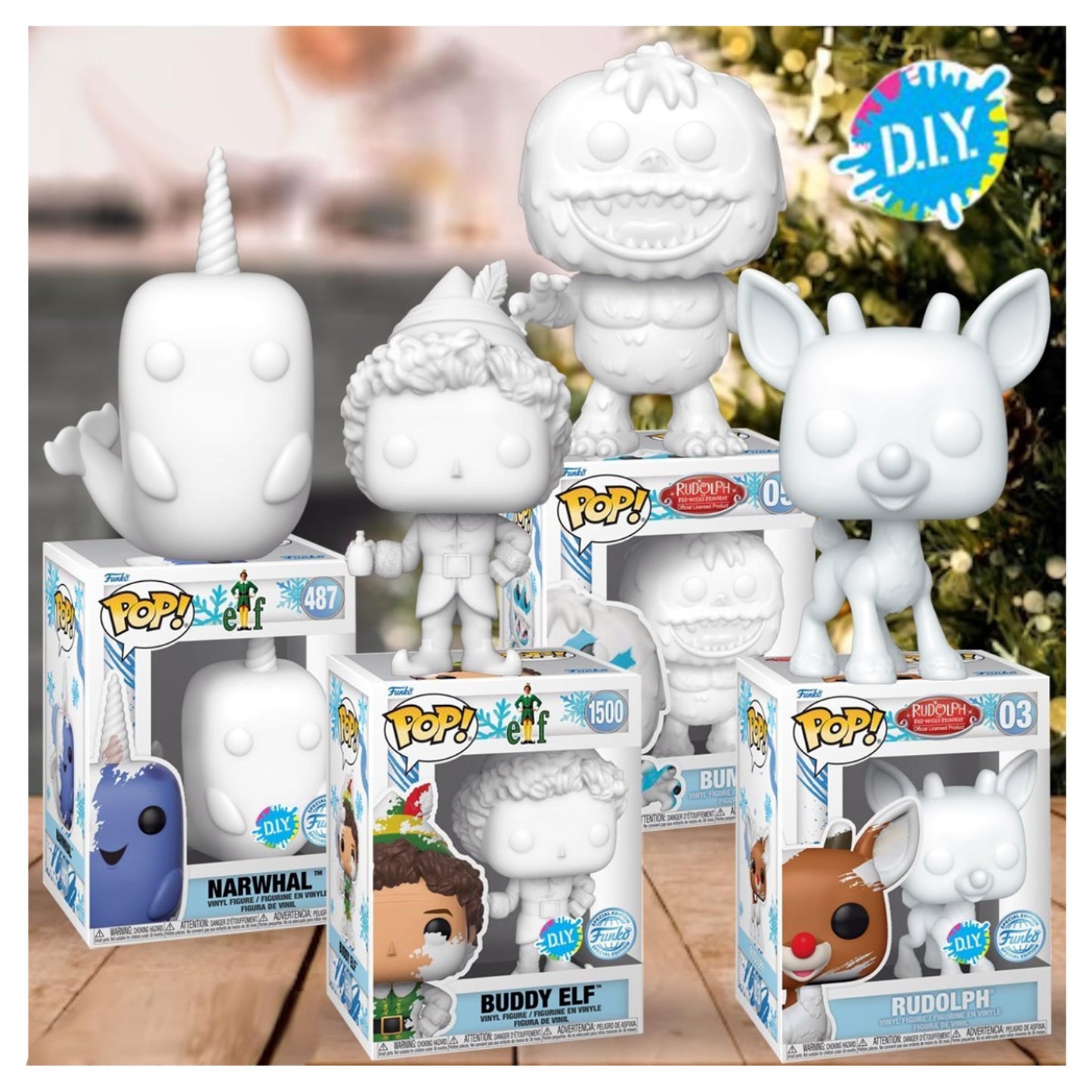 Funko Elf Narwhal DIY Pop! Vinyl Collectible Figure - Limited Edition Exclusive