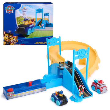 PAW Patrol Pup Squad Track Set Looping Playset & Toy Car Vehicle