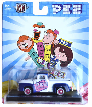 M2 Machines 1956 Ford F 100 Truck, only 7000 pcs Worldwide [White/Blue]