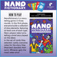Looney Labs Nanofictionary Card Game - Creative Storytelling for All Ages