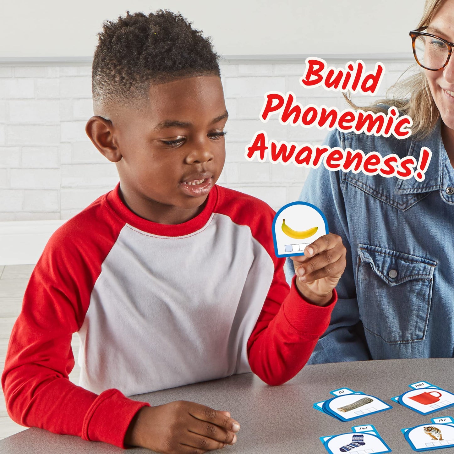 hand2mind Sort that Sound Activity Set, Phonemic Awareness, ESL Teaching Materials, Science of Reading Manipulatives, Letter Sounds for Kindergarten