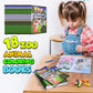18Pcs Zoo Animal Coloring Books Bulk for Kids - 9"x11" Animal Party Favors with Jungle Safari Animals and Activity Sheets for Goodie Bags, Classrooms