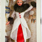 Barbie Year 1995 Hallmark Special Edition 12 Inch Doll - Holiday Memories Barbie with Red Satin Dress, Flocked Coat with "Faux Fur" Collar and