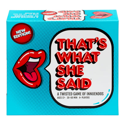 That's What She Said - Second Edition Match All New Wacky Setup Cards with New Funny Phrase Cards to See Who Has The Dirtiest Sense of Humor, Ages