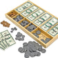 Melissa & Doug Play Money Set - Educational Toy with Paper Bills and Plastic Coins (50 of Each Denomination) and Wooden Cash Drawer for Storage
