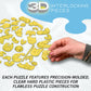 Yellow Rock'n Duck Crystal 3D Puzzle, 45-Pc Brain Teaser, Ages 12+