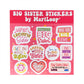 MartLoop Best Big Sister Doll Bundle - Includes Doll, Book, and Stickers - Perfect Sibling Gift from Baby or Toddler, 3 Piece Bundle
