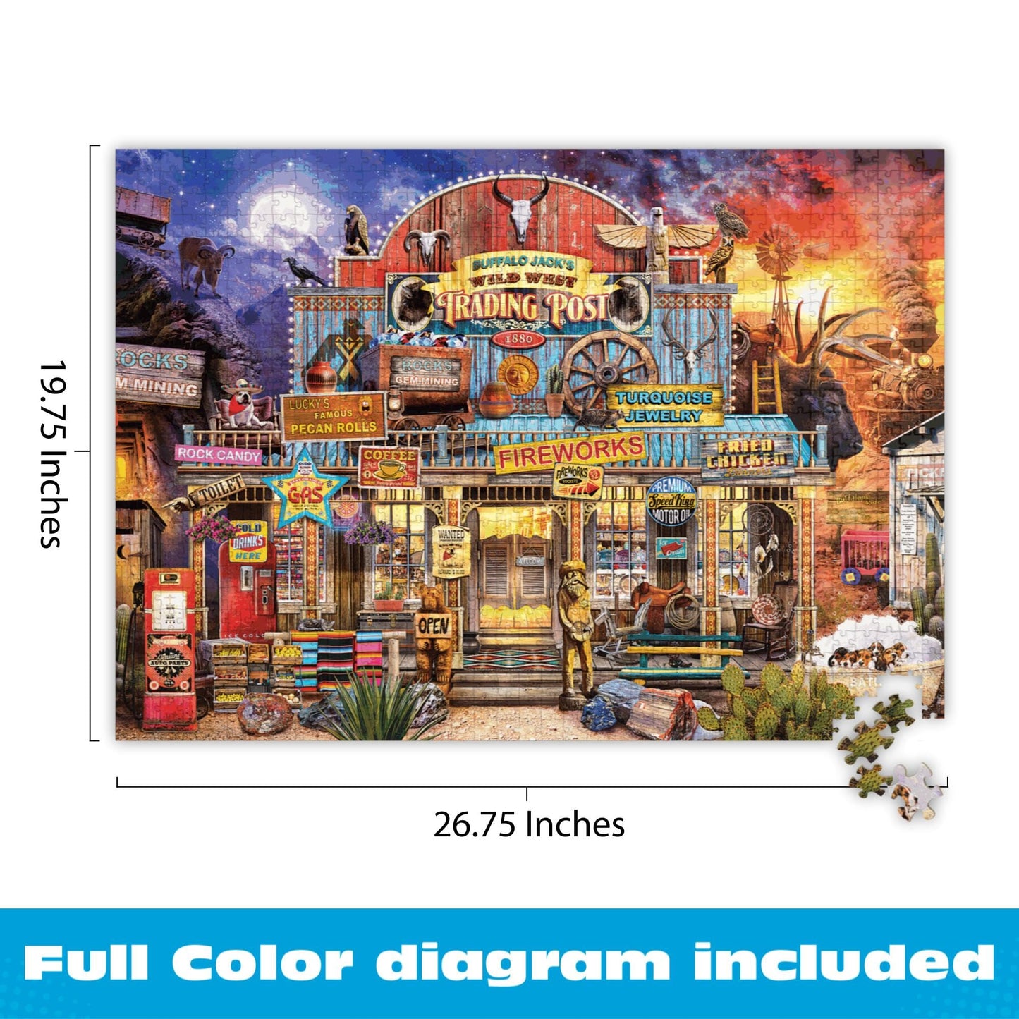 Buffalo Games - Wild West Trading Post - 1000 Piece Puzzle for Adults