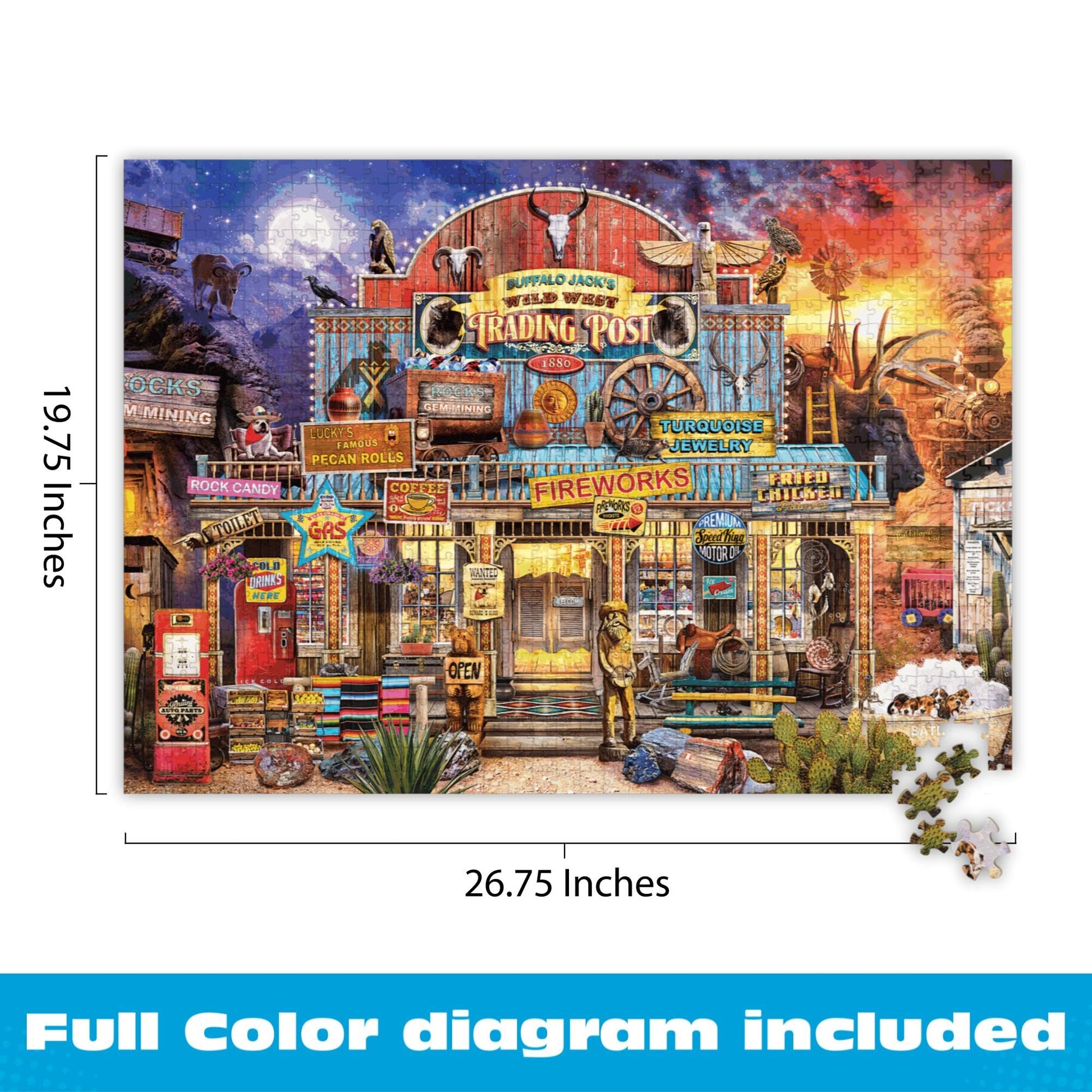 Buffalo Games - Wild West Trading Post - 1000 Piece Puzzle for Adults