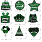 WINPOGEE 9PCS Green Black Birthday Decorations Honeycomb Centerpieces for Women Men Green Black Happy Birthday Table Centerpieces Party Supplies 16th