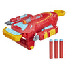 Avengers Marvel Mech Strike Iron Man Strikeshot Gauntlet Role Play Toy with 3 NERF Darts, Pull Handle to Expand, for Kids Ages 5 and Up