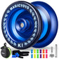 MAGICYOYO K1 Plastic Responsive YoYo for Kids 8-12 with Hubstacks-Dark Blue