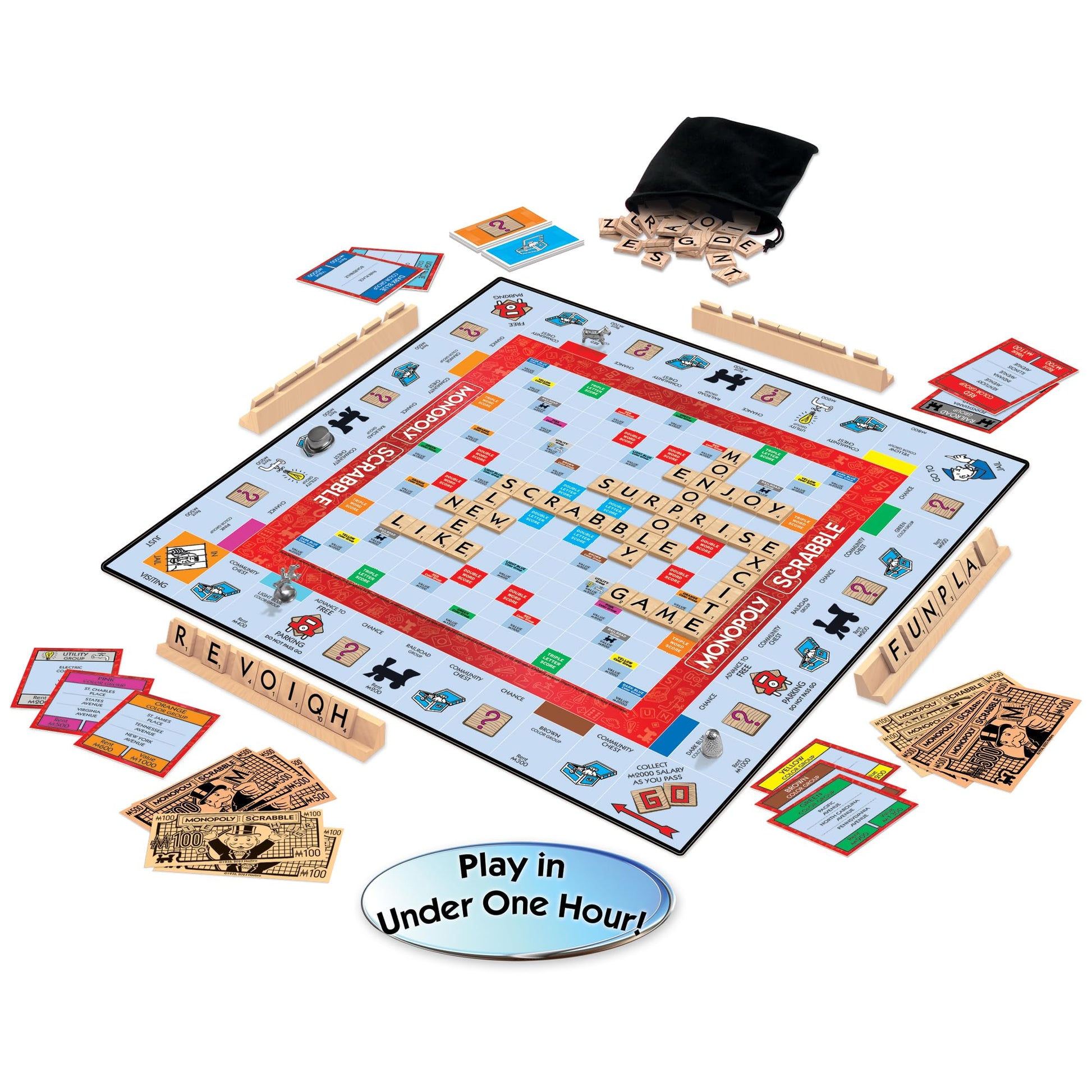 Monopoly Scrabble, Game Mash Up, by Winning Moves Games USA