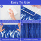 Picoway 4 Pack Foil Fringe Tinsel Backdrop Curtains, Birthday Engagement Bachelorette Party Decorations, Photo Booth Props Door Streamers Curtain