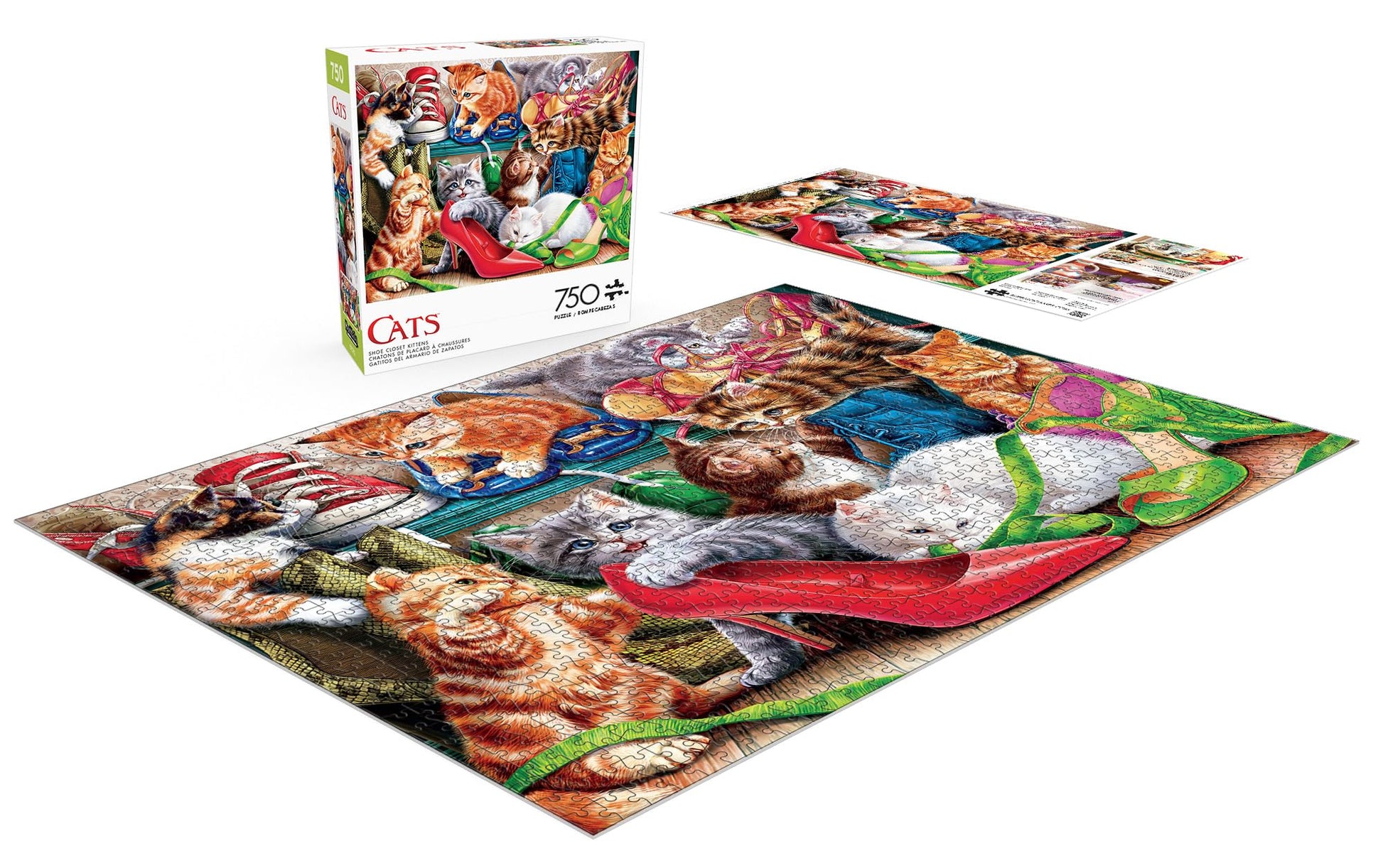 Buffalo Games - Shoe Closet Kittens - 750 Piece Jigsaw Puzzle for Adults