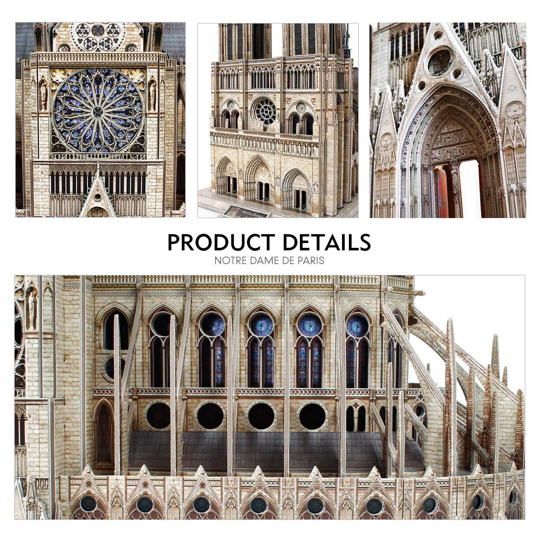 CubicFun 3D Puzzles for Adults - Large Notre Dame de Paris 3D Puzzle