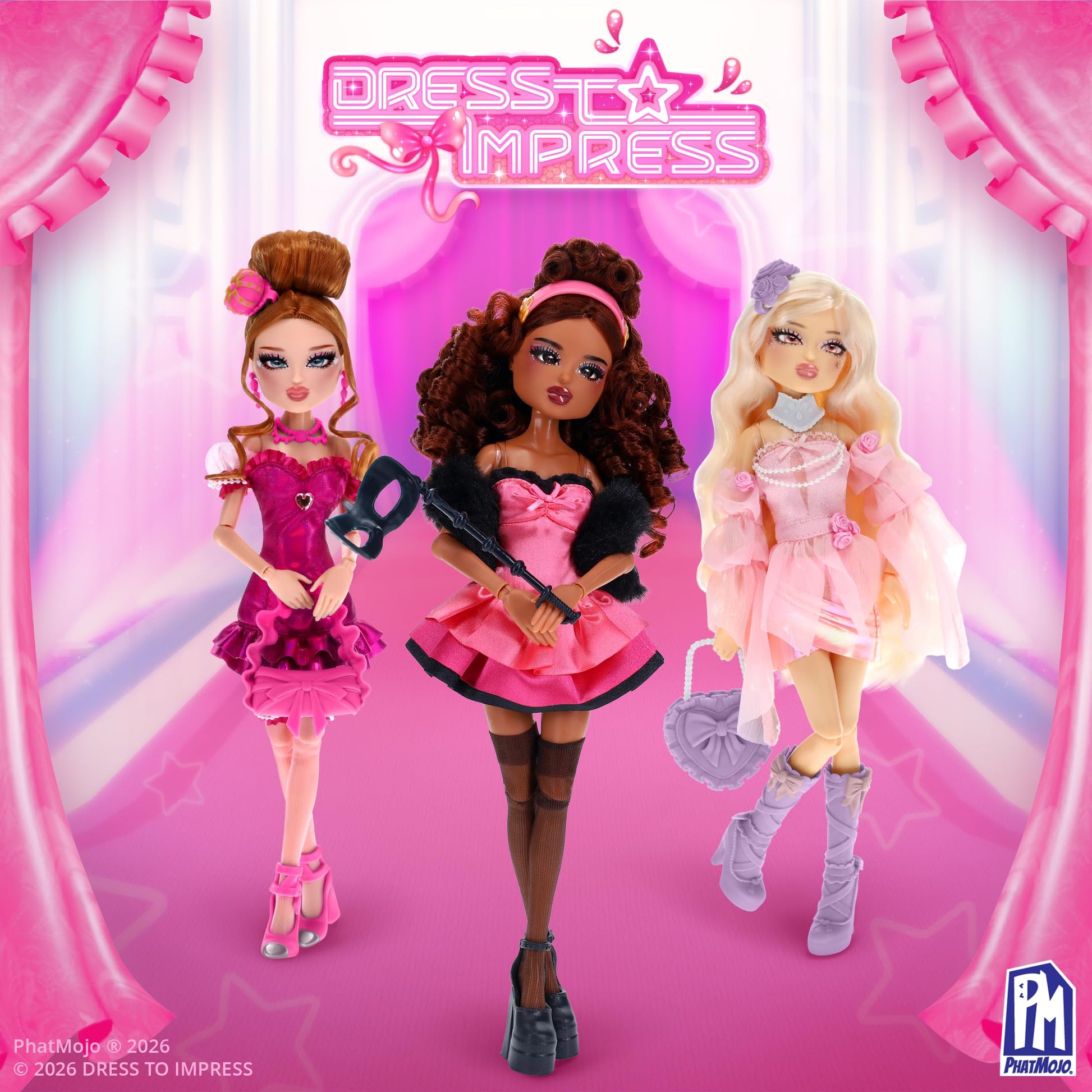Dress To Impress - Sweet Romance Fashion Doll - Series 1-11.5-Inch Tall - Includes DLC Code - Officially Licensed Doll by PhatMojo