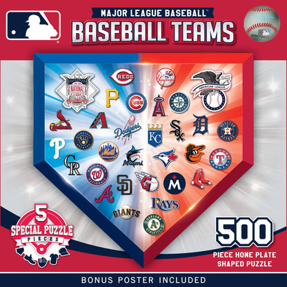 MLB Home Plate Shaped 500pc Puzzle