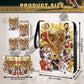 Soccer Card Binder 4 Pocket,Trading Card Binder Fits 440 Cards with 55 Removable Sleeves,Binder Collection Booklet with Zipper, PU Portable Card