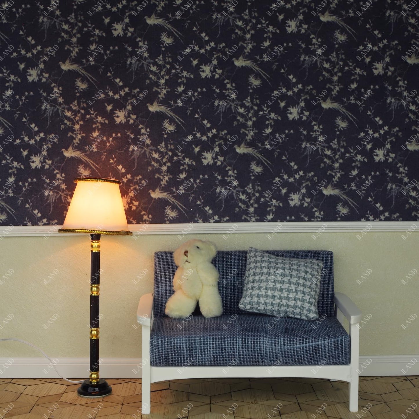 iLAND Dollhouse Wallpaper, Nice 1/12 Scale Accessories & 1/6 Scale Accessories for DIY Dollhouse Décor, 39 * 15.7 inch Beautiful Doll House Wall Paper