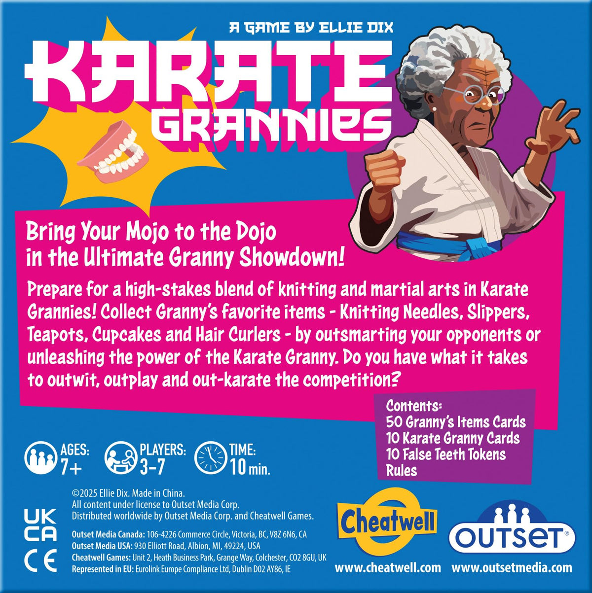 Outset Media Karate Grannies - Bring Your Mojo to the Dojo in the Ultimate Granny Showdown! - for 3 to 7 Players Ages 7 and up