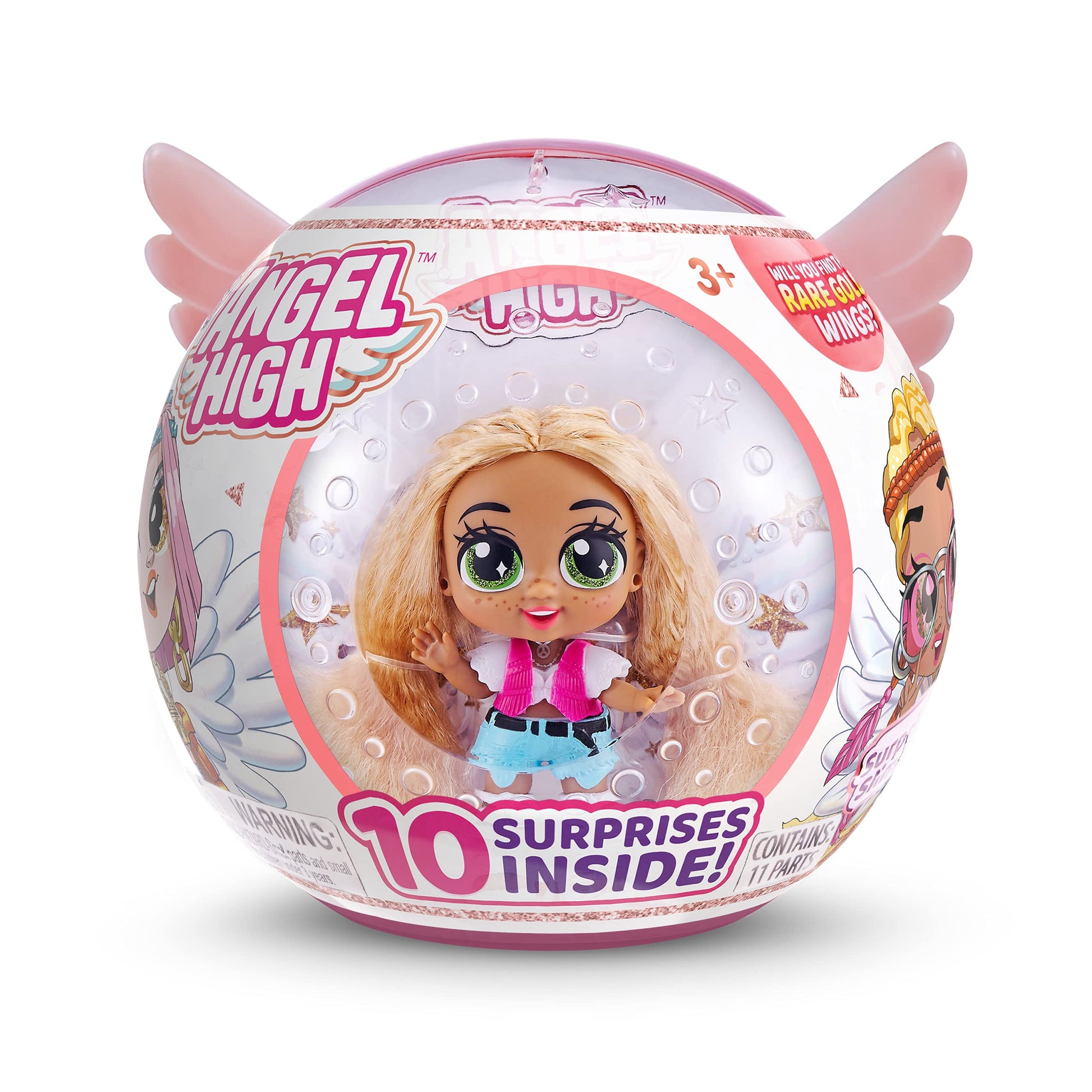 ITTY BITTY PRETTYS Angel High Cara Mello Doll with 10 Surprise Accessories by ZURU, Multicolor