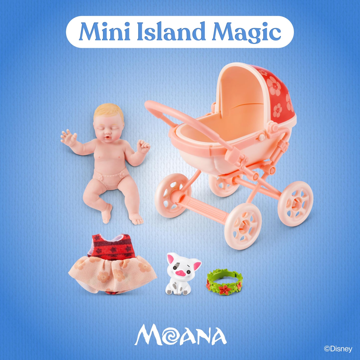 My Mini Baby Disney 2 Pack by ZURU - Collectible Disney Baby Doll Mystery Capsule with Accessories, Realistic Miniature Toy for Girls Ages 3+