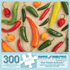 Bits and Pieces - 300 Piece Jigsaw Puzzle for Adults - 18" x 24" - Hot Pepper Mix - 300 pc Large Piece Colorful Vegetables Jigsaw