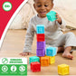 Playskool ABC Soft Stacking Blocks, Squishable Silicone, 12 Pack, for Ages 9 Months and Up, Motor Skills and Tactile Play