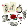 Talking Tables 8 x Oversized Alice in Wonderland Party Decoration Alice Decor Room Props for Afternoon Tea, Mad Hatter Tea Party Decorations