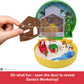 Polly Pocket x Elf Collaboration Compact, Micro Dolls and Holiday Theme Playset, 6 Themed Accessories, Buddy, Santa, & Papa Elf Figures