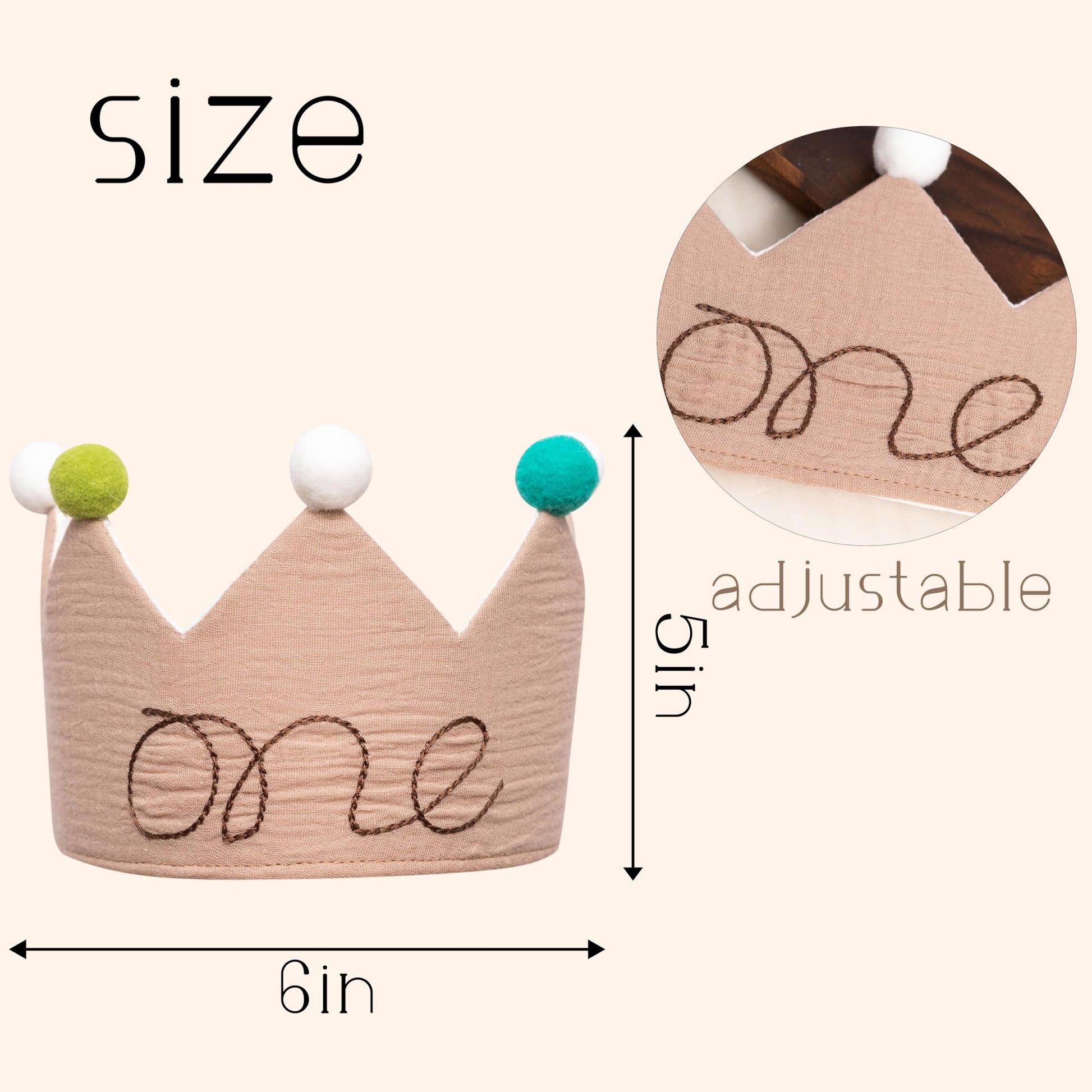 Capiont First Birthday Celebration Hat - Baby 1st Birthday Party Decoration Supplies Crown,Anniversary Milestone Celebration Baby Hat,Cake Smash Props