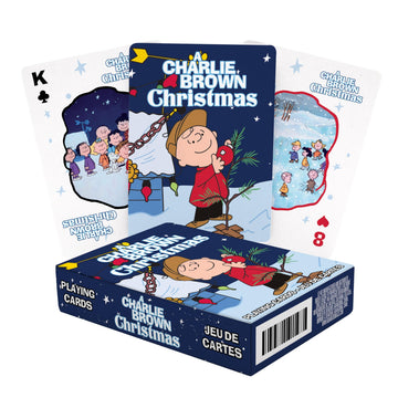 AQUARIUS Peanuts Charlie Brown Christmas Playing Cards - Christmas Themed Deck of Cards for Your Favorite Card Games - Officially Licensed Peanuts