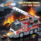 Toddler Fire Truck Toy with Water Spray | Firetruck Toy for Kids | Light & Sound Effects | Adjustable Angle & Length | Firefighter Toys | Holiday