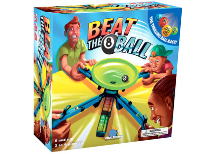 Beat The 8 Ball Action Dexterity Party Game - Kids, Family or Adult Speed Active Party Game by Blue Orange Games for 2 to 4 Players. Recommended for