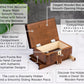 allboxesinoneplace Puzzle Box with Hidden Compartments, Secret Lock and Key