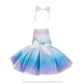 The Elf on the Shelf Claus Couture Extraordinary Noorah Party Dress for Your Scout Elf - Includes Northern Lights Inspired Dress and Fox-Ear Crown