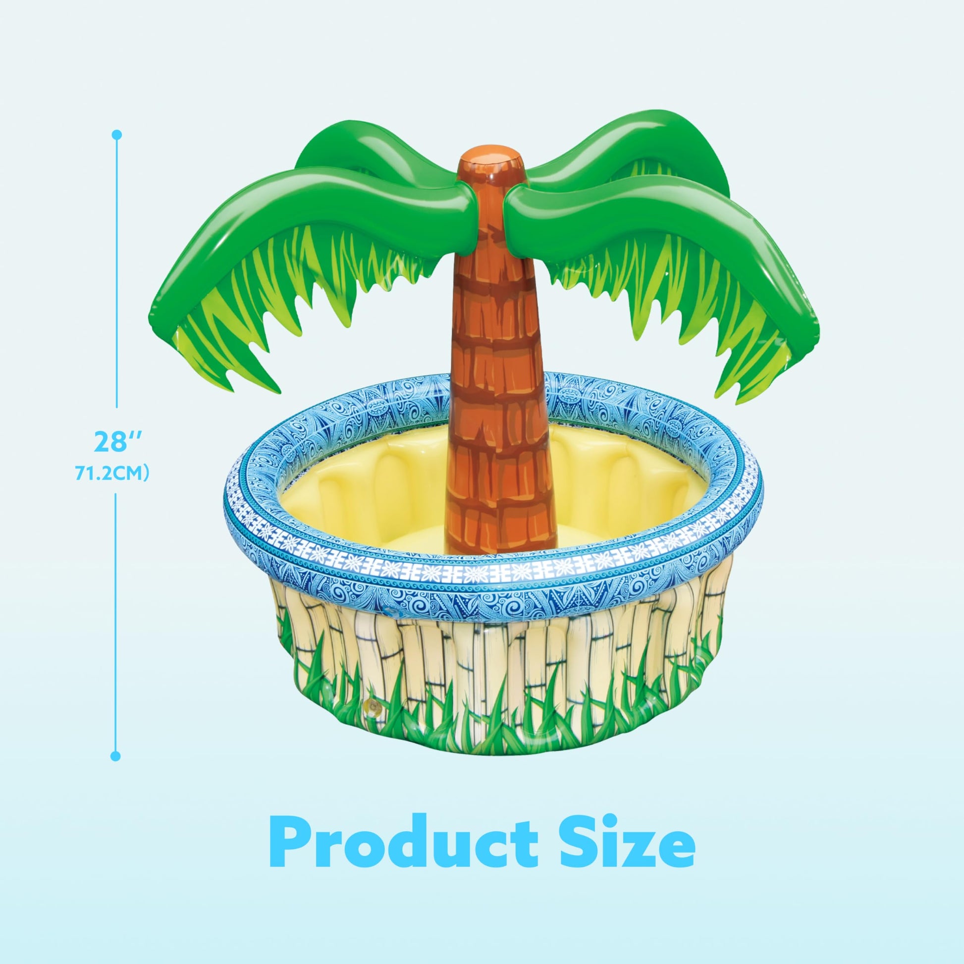 JOYIN 28” Inflatable Palm Tree Cooler, Luau Hawaiian Tropical Beach Themed Party Decorations, Blow Up Palm Trees Cooler Outdoor Party Supplies, Kids