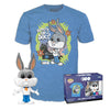 Funko Pop! & Tee: Bugs Bunny™ as Fred Jones™ (Flocked) - Extra Large - (XL) - T-Shirt - Clothes with Collectable Vinyl Minifigure - Gift Idea - Toys