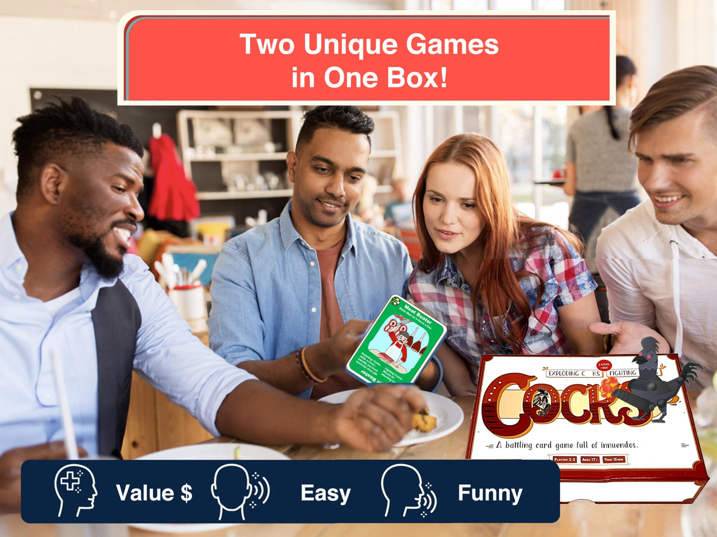 Right Or Racist Box of Cox - Funny White Elephant Gift - Two Games in One