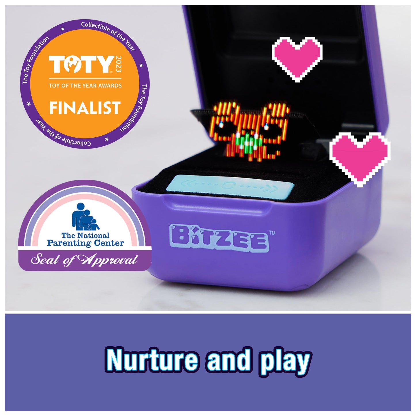 BITZEE, Interactive Toy Digital Pet with 15 Animals Inside, Virtual Electronic Pets React to Touch, Kids Toys for Girls and Boys