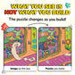 Odd Pieces Jigsaw Puzzles 1000 Pieces with Storytelling Comics, for Women, White Elephant, Mystery Puzzle for Adults & Kids - 19.7'' x 27.6''