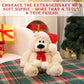 Plushland Adorable Soft Sophie Teddy Bear, Stuffed Animal Holiday Toys with Hat and Scarf Christmas Accessories - A Perfect Toy Gift for Kids 12