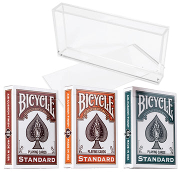 Bicycle Playing Cards 3 Deck Color Series Bundle. Collector's Bundle Including 3 Rider Back Decks Pumpkin, Cinnamon and Wintergreen. Includes Clear
