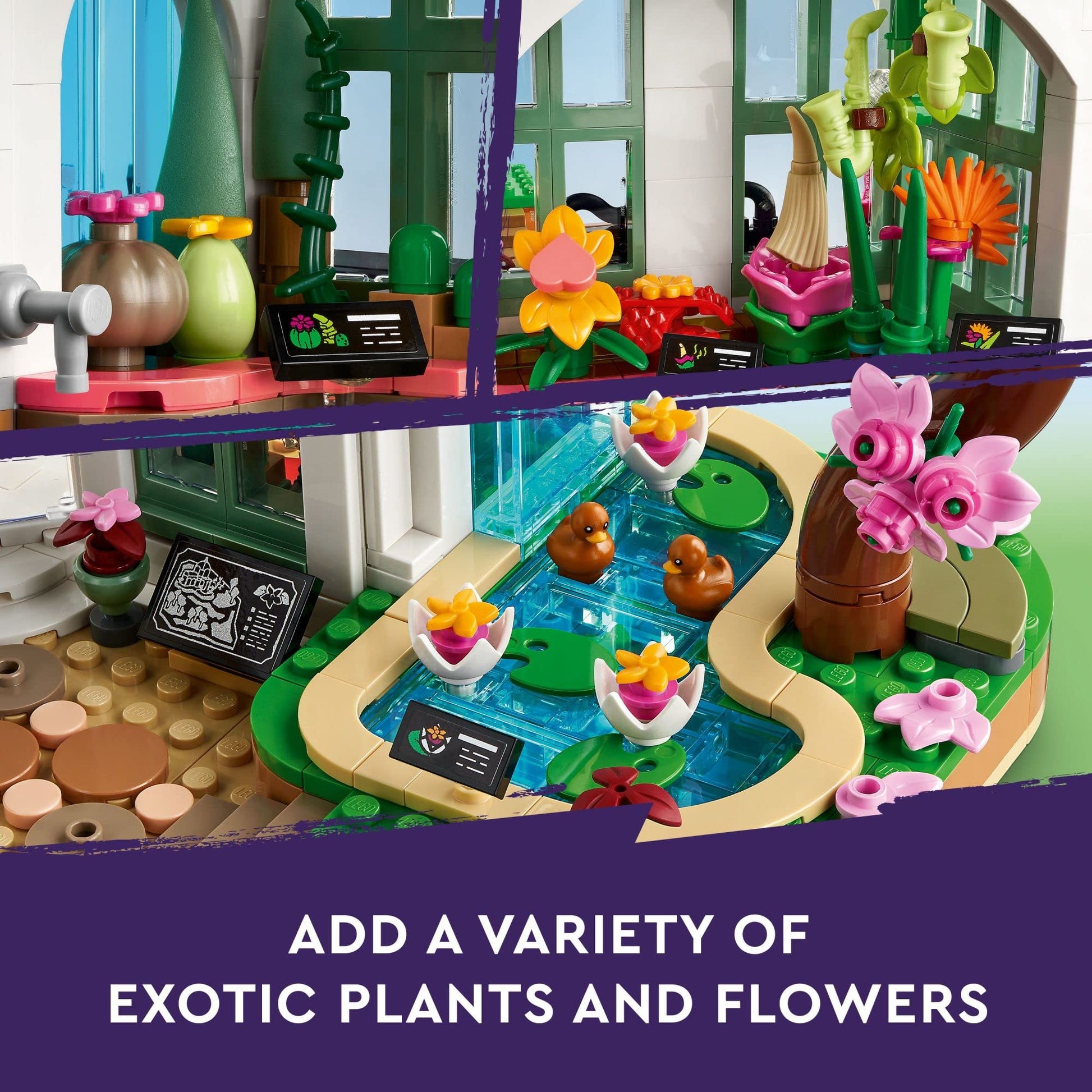 LEGO Friends Botanical Garden 41757 Building Toy Set, A Creative Project for Ages 12+, Build and Display a Detailed Greenhouse Scene, A Gift for Kids